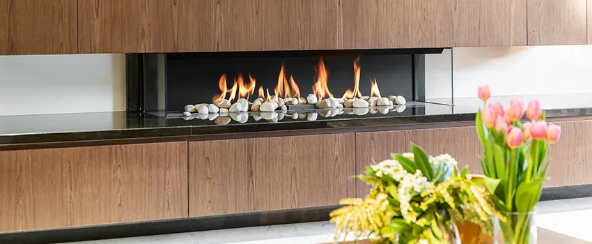 Double-height Fireplace Design Refurbishment in Aurora, Ohio