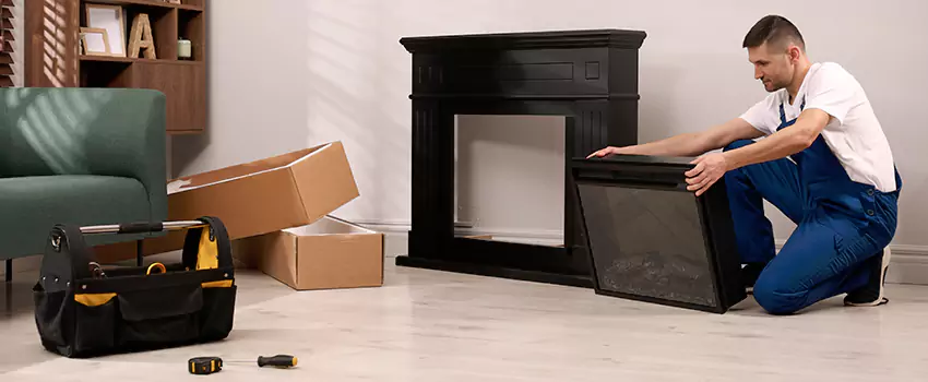 Old Rusted Metal Fireplace Repair And Replacement in Aurora, OH